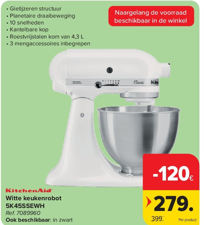 Witte keukenrobot 5K45SSEWH