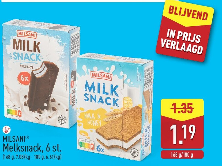 Melksnack, 6st.