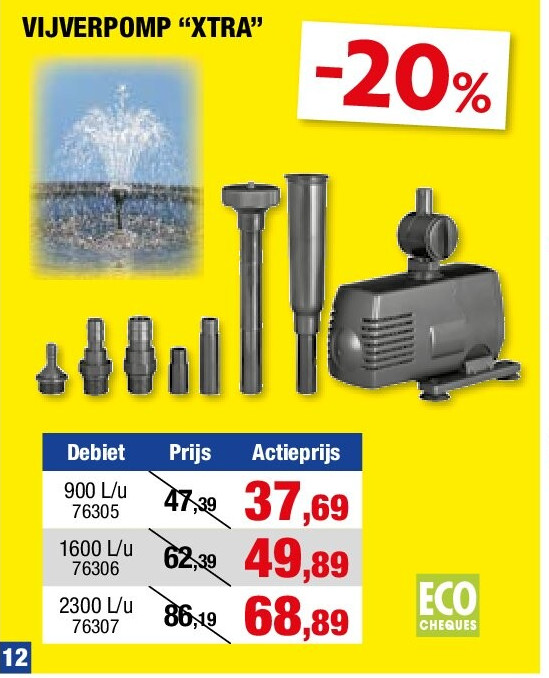 Ubbink Xtra 900 L vijverpomp 900l