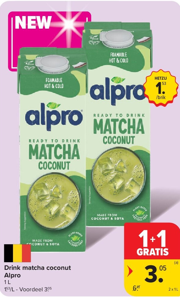 Drink matcha coconut Alpro