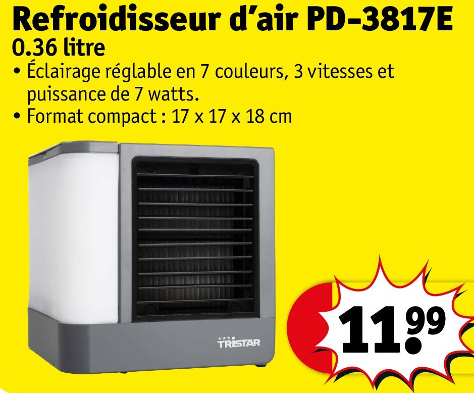 Refroidisseur d’air PD-3817E 0.36 litre