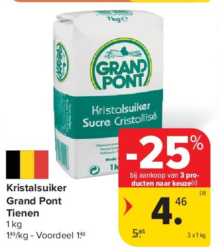 Kristalsuiker Grand Pont Tienen