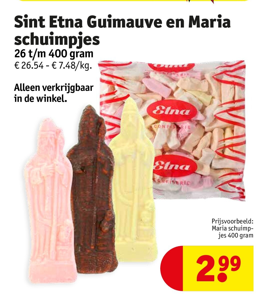 Sint Etna Guimauve en Maria schuimpjes