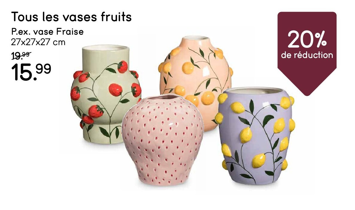 Tous les vases fruits