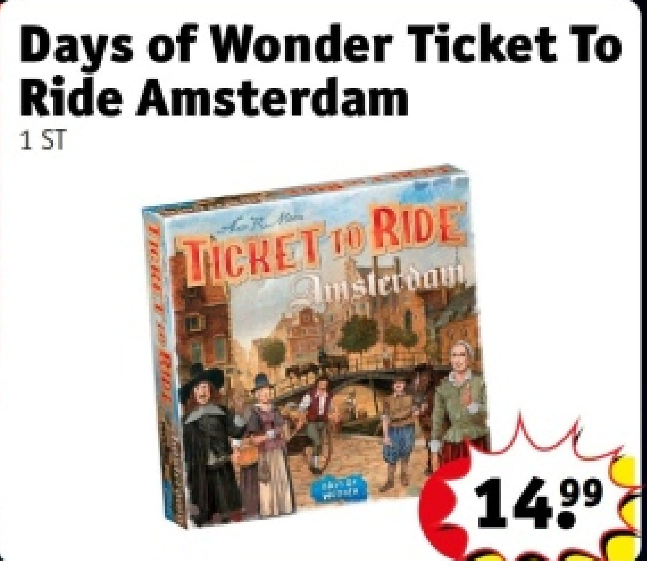 Days of Wonder Ticket To Ride Amsterdam