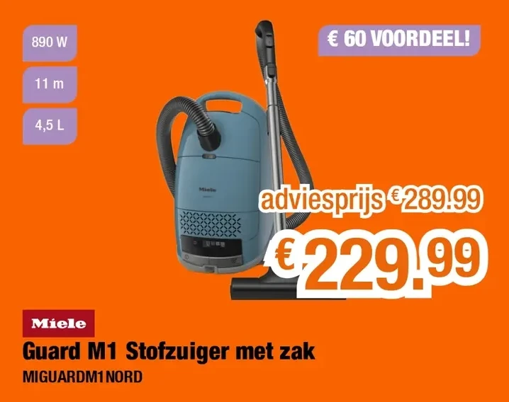 Guard M1 Stofzuiger met zak