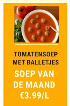 TOMATENSOEP MET BALLETJES