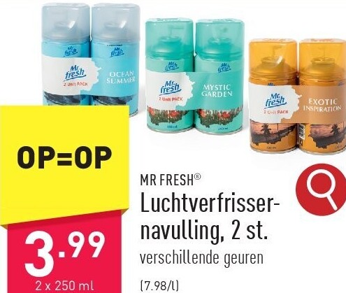 Luchtverfrissernavulling, 2st.