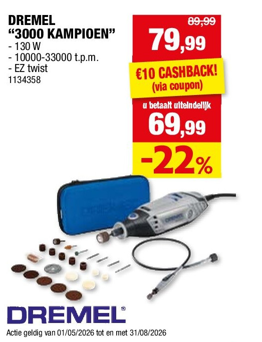 DREMEL “3000 KAMPIOEN”