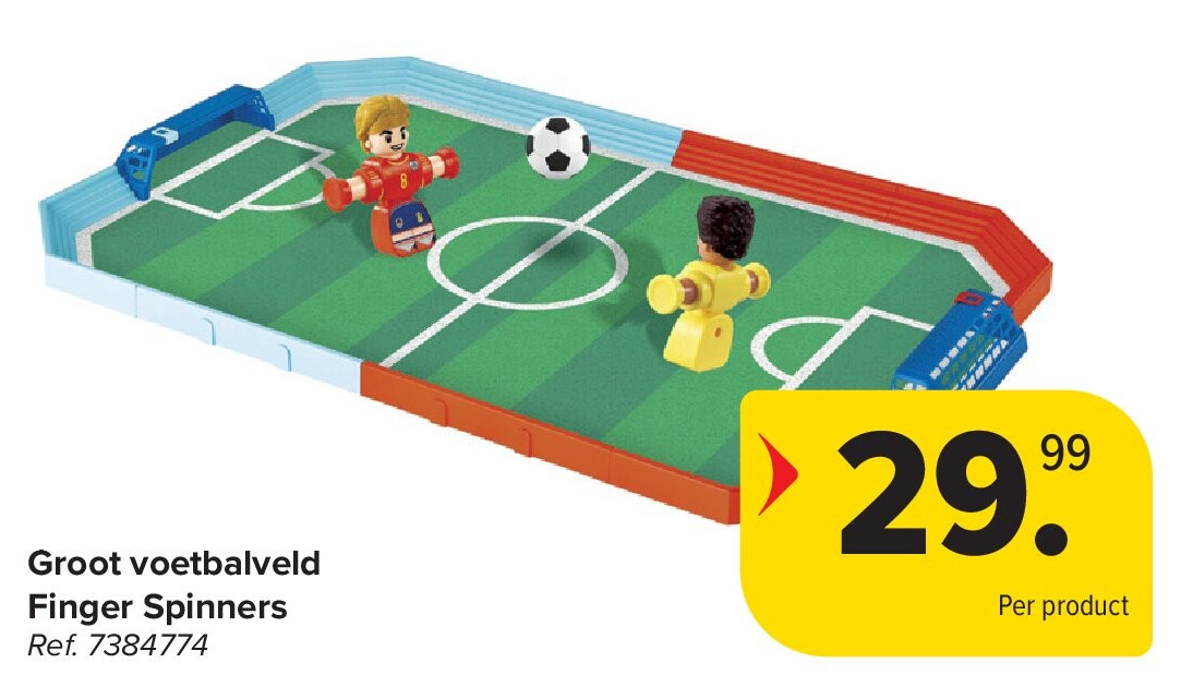 Groot voetbalveld Finger Spinners