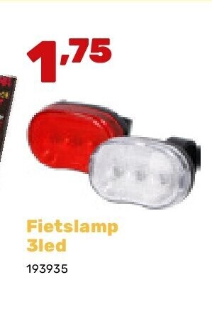 Fietslamp 3led