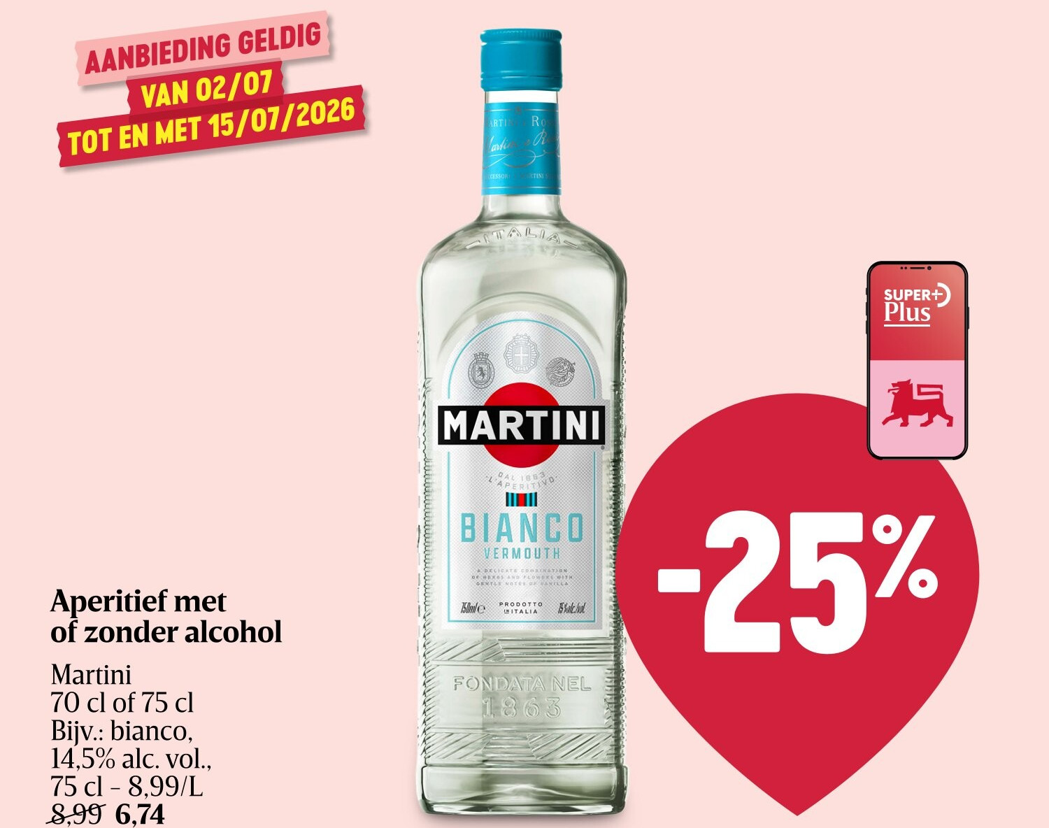 Aperitief met of zonder alcohol
