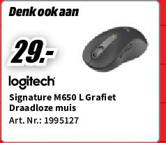 Signature M650 L Grafiet Draadloze muis