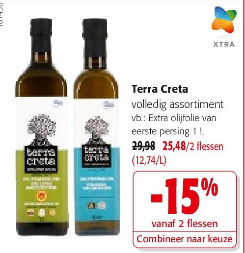 Terra Creta Extra olijfolie van eerste persing 1 L