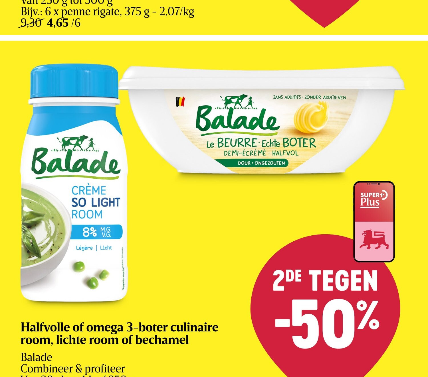 Halfvolle of omega 3-boter culinaire room, lichte room of bechamel