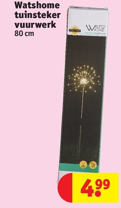 Watshome tuinsteker vuurwerk