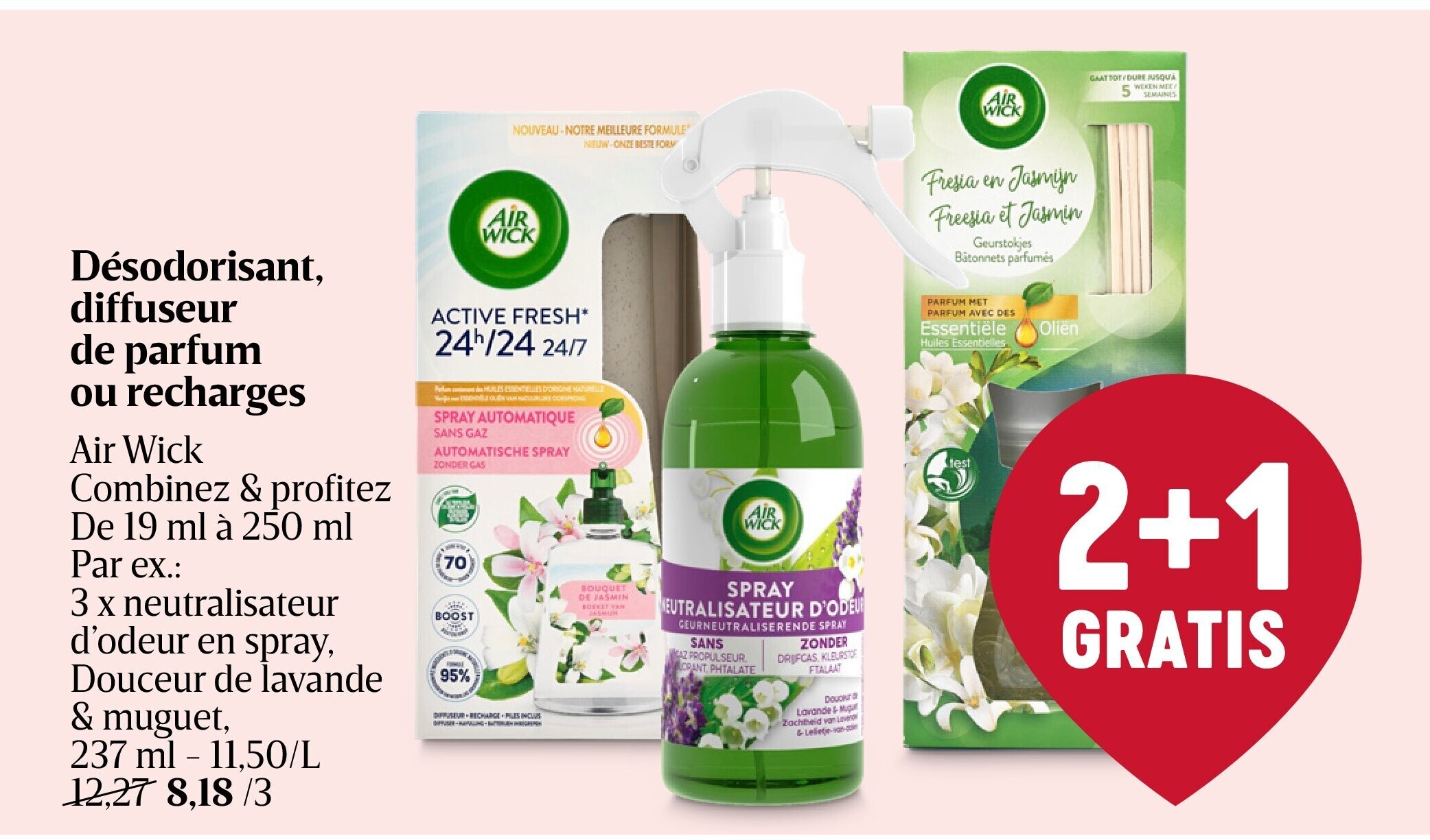 Désodorisant, diffuseur de parfum ou recharges