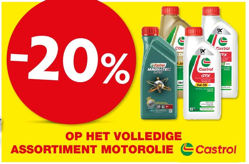 OP HET VOLLEDIGE ASSORTIMENT MOTOROLIE