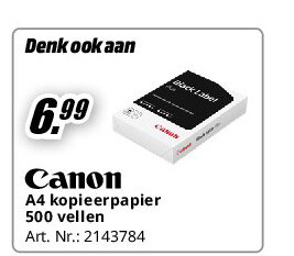 Canon A4 kopieerpapier 500 vellen