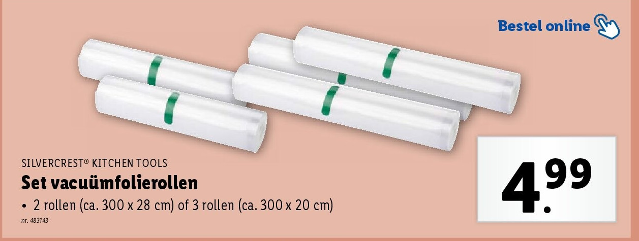 Set vacuümfolierollen