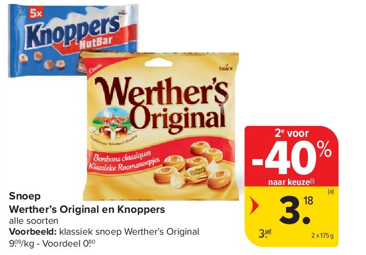 Snoep Werther’s Original en Knoppers