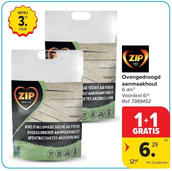 Ovengedroogd aanmaakhout