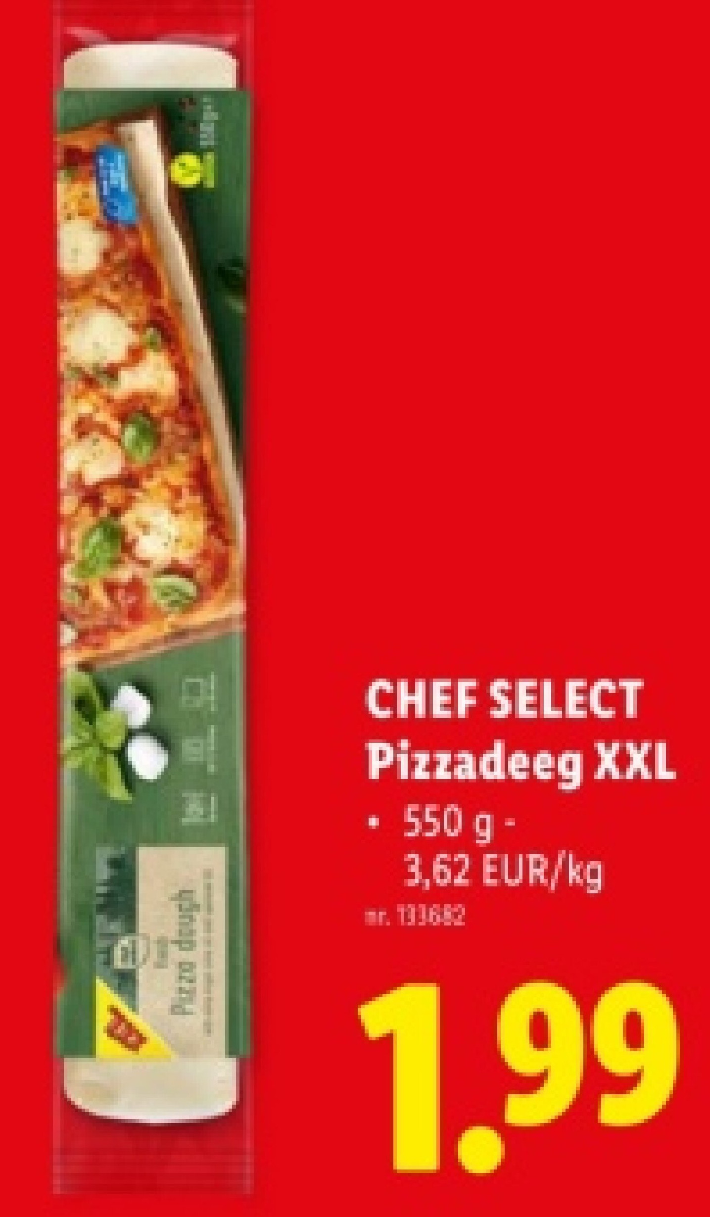 Pizzadeeg XXL