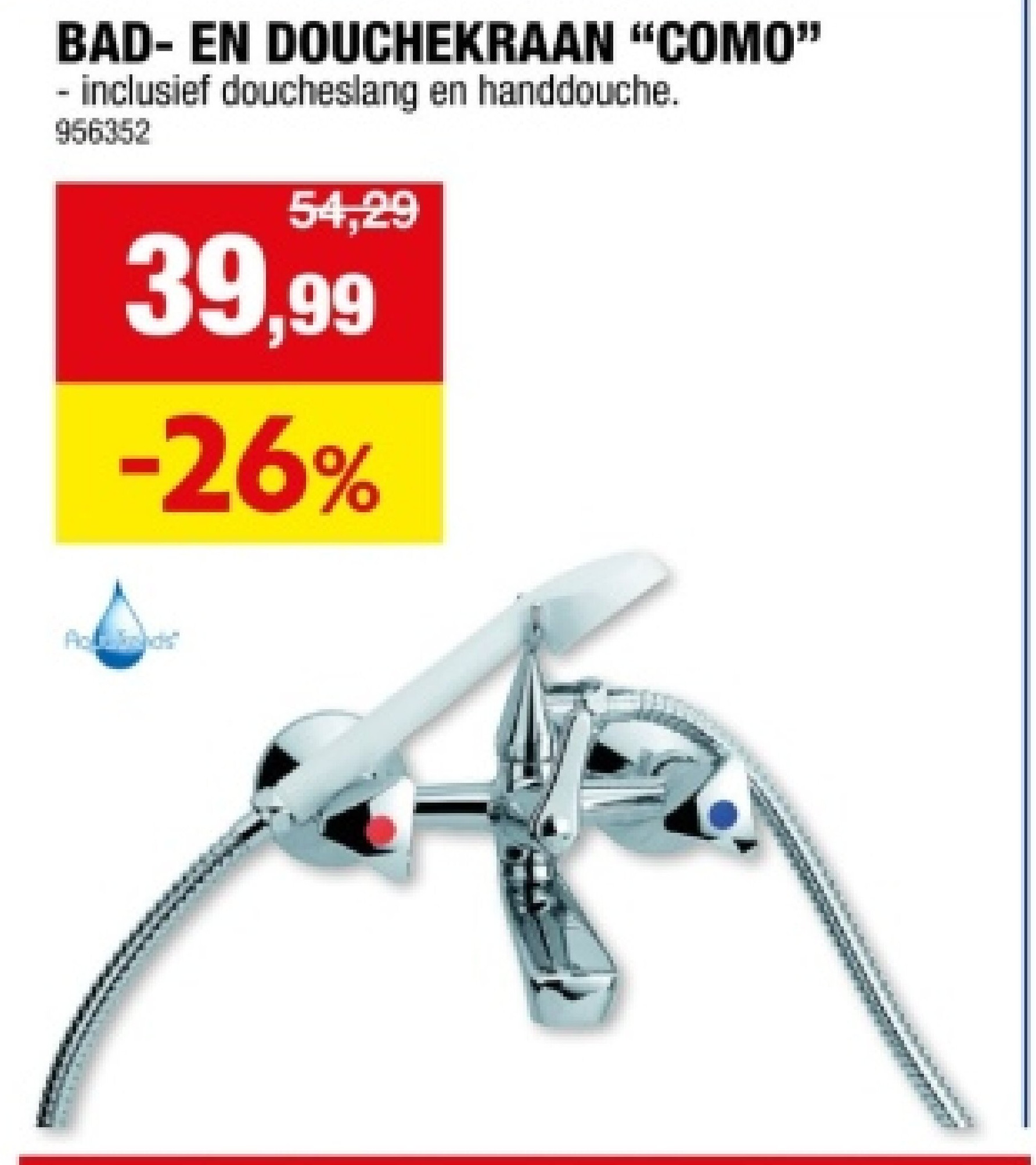 BAD- EN DOUCHEKRAAN “COМО”