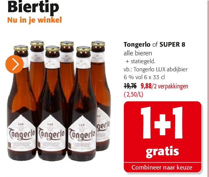 Tongerlo LUX abdijbier 6 % vol 6 x 33 cl