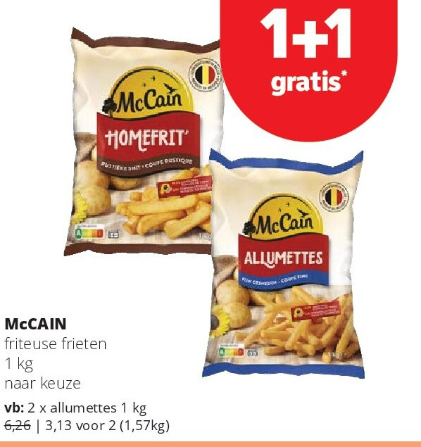 McCAIN friteuse frieten 1 kg