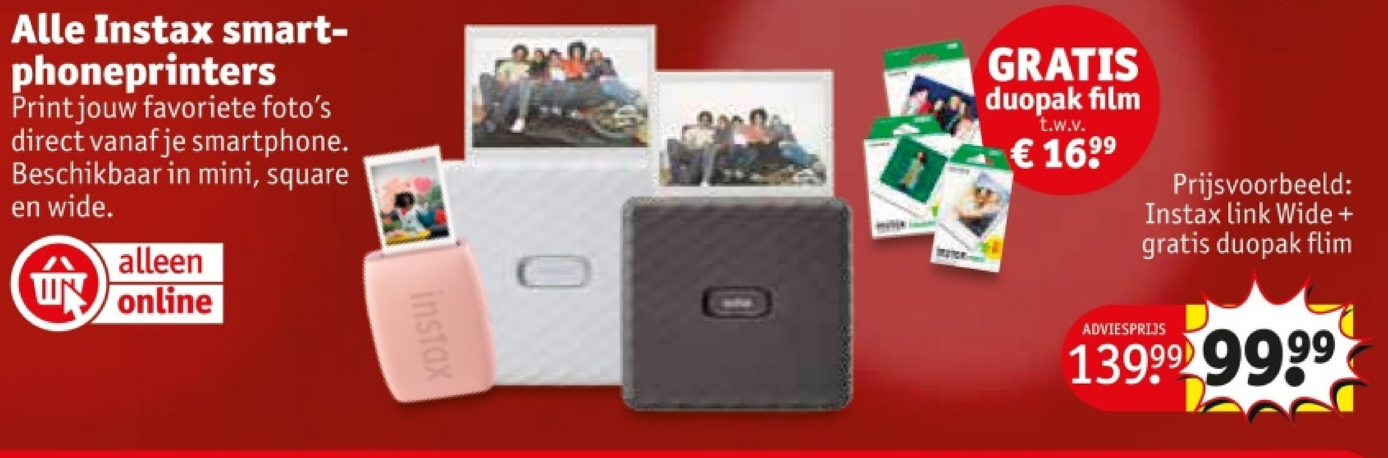 Alle Instax smartphoneprinters