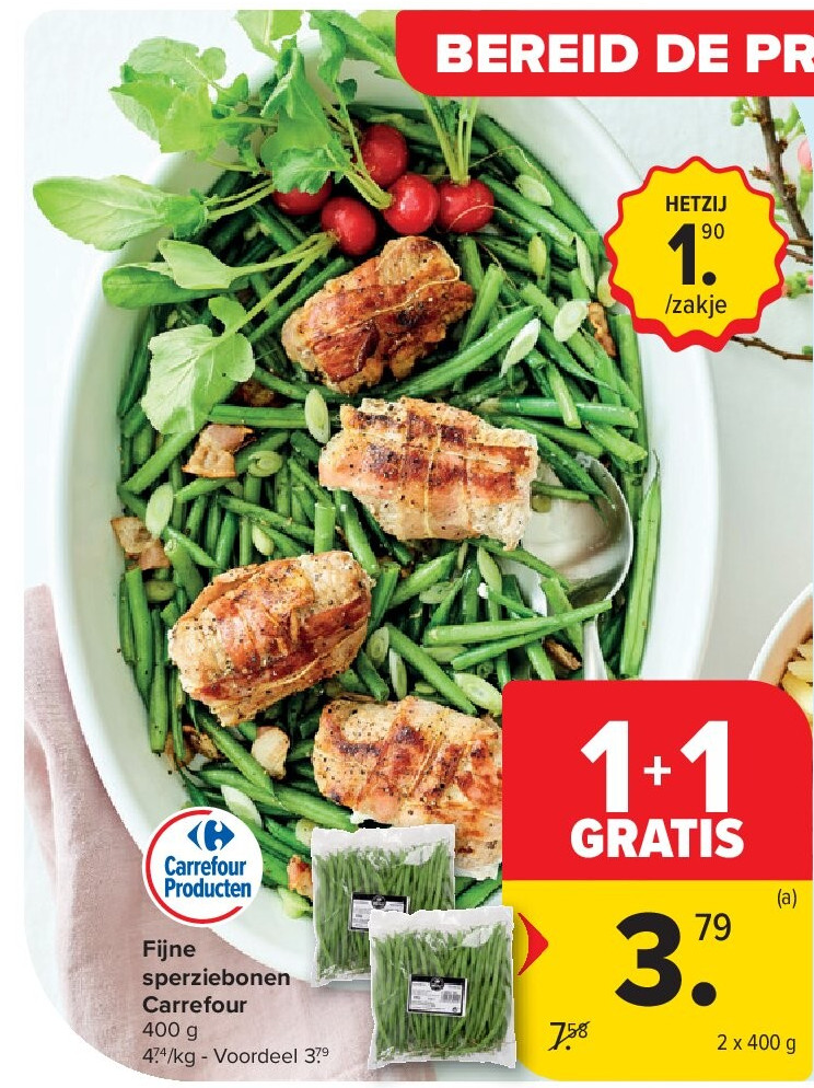 Fijne sperziebonen Carrefour
