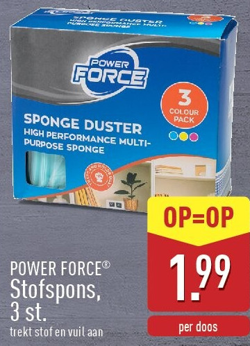 Stofspons, 3st.