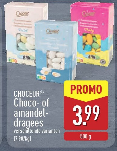 Choco- of amandel­ dragees