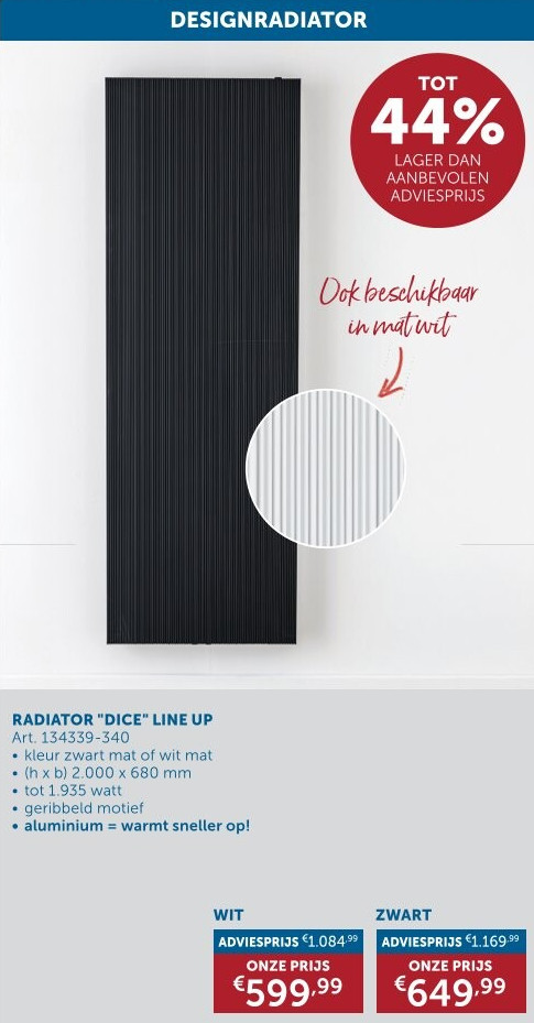 RADIATOR "DICE" LINE UP