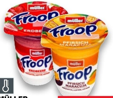 Froop Fruchtmark auf Joghurtzubereitung