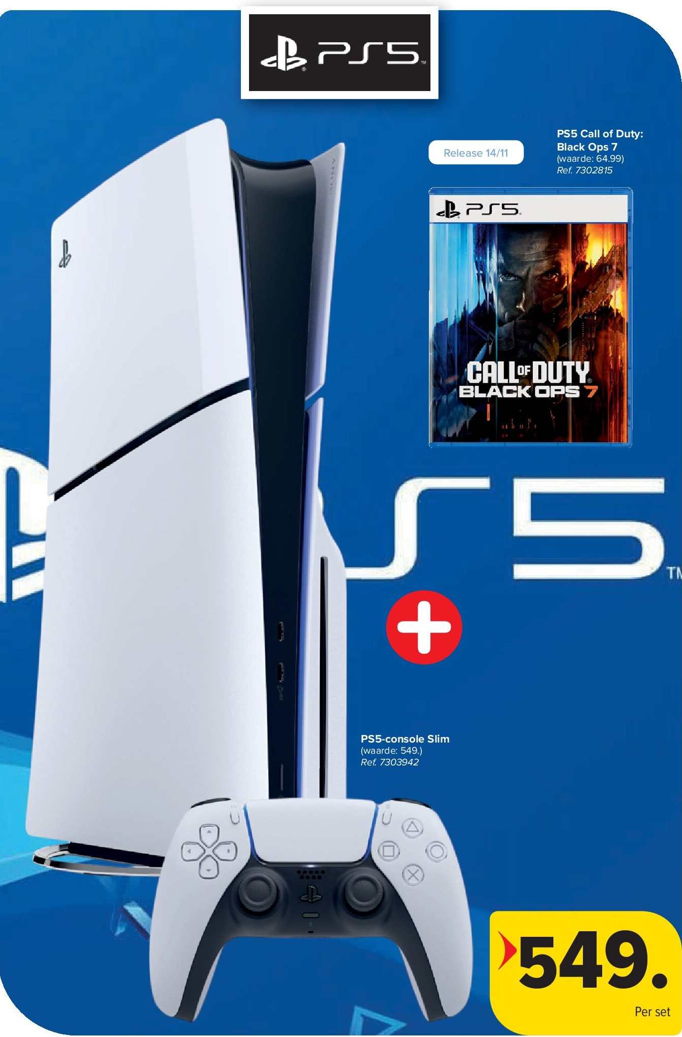 PS5 Call of Duty: Black Ops 7 + PS5-console Slim