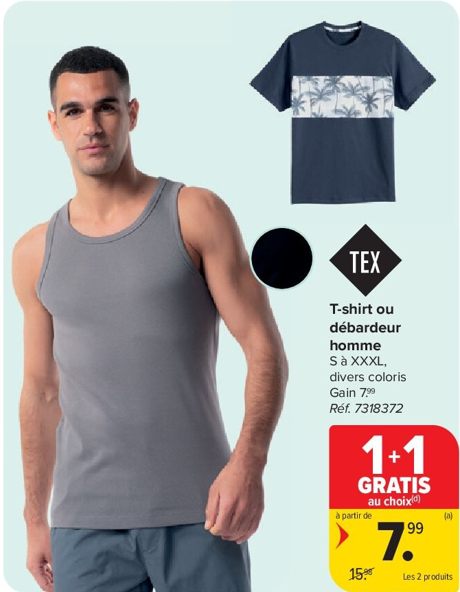 T-shirt ou débardeur homme