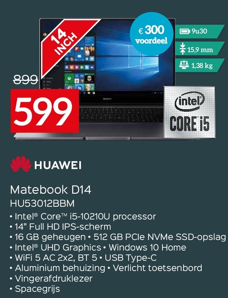 Matebook D14 14" HU53012BBM