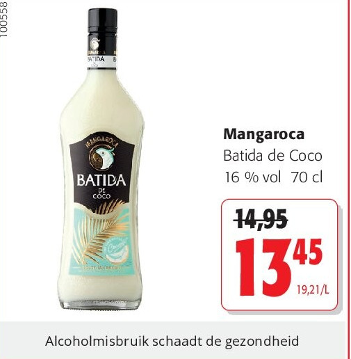 Mangaroca Batida de Coco 16 % vol 70 cl