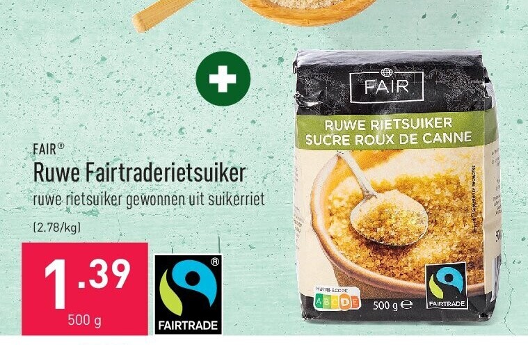 Ruwe Fairtraderietsuiker