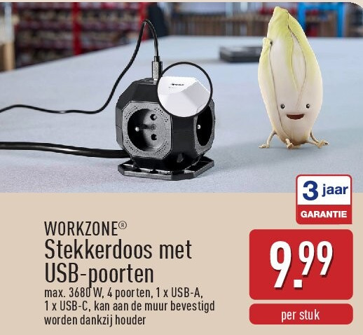 Stekkerdoos met USB-poorten