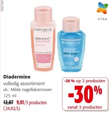 Diadermine Milde nagellakremover 125 ml