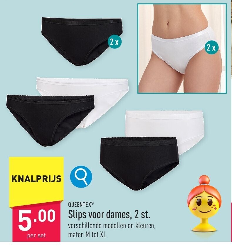 Slips voor dames, 2 st.