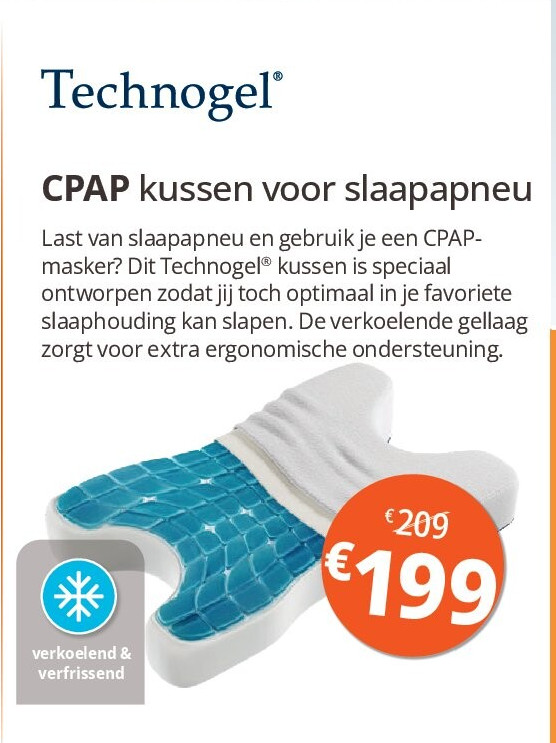 CPAP kussen voor slaapapneu