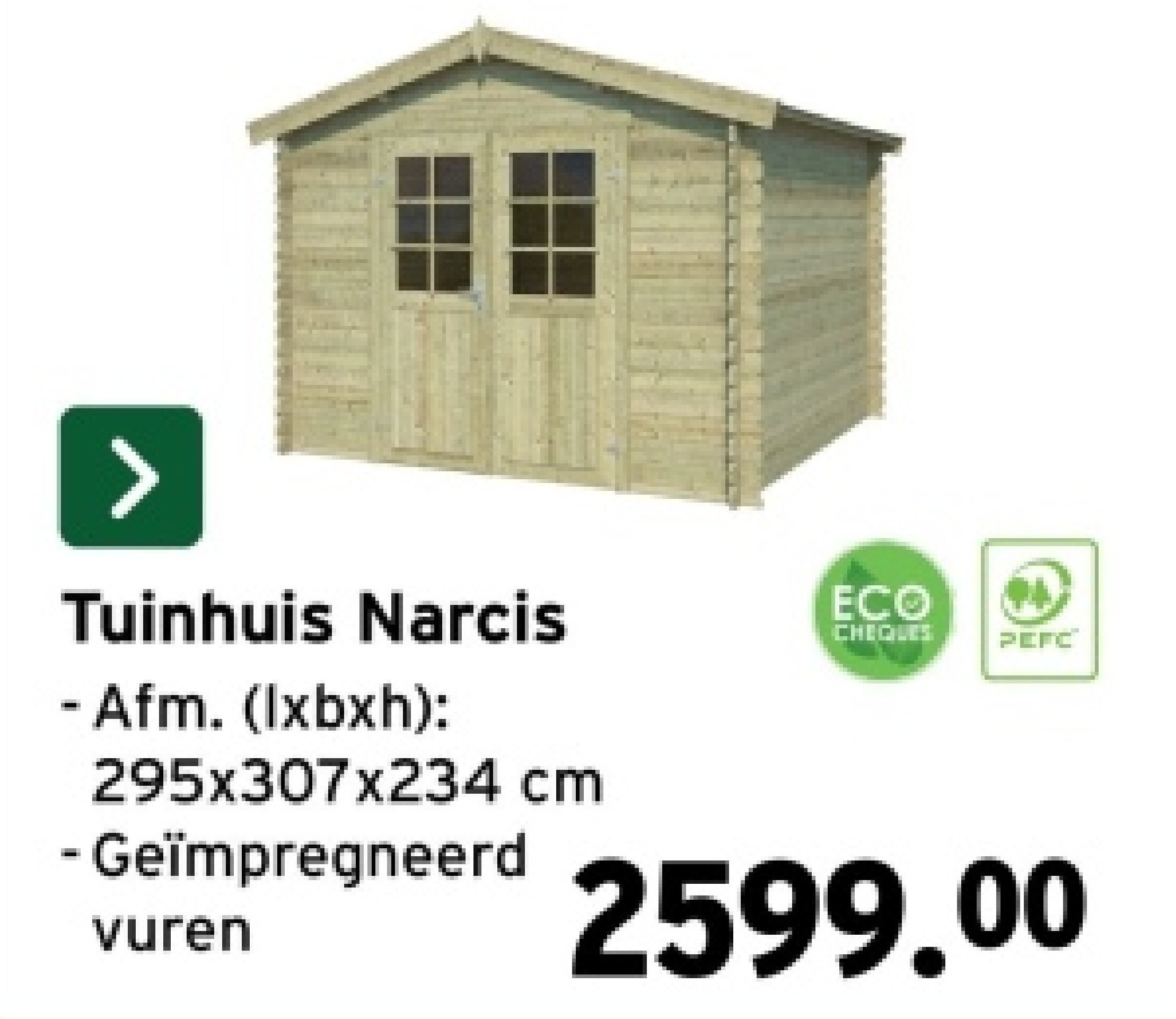 Tuinhuis Narcis