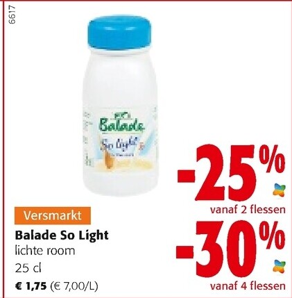 Balade So Light lichte room 25 cl