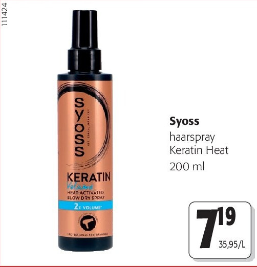 Syoss haarspray Keratin Heat 200 ml