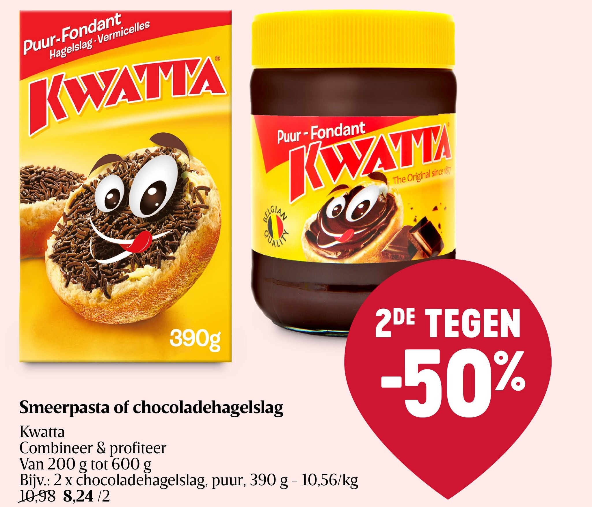 Smeerpasta of chocoladehagelslag