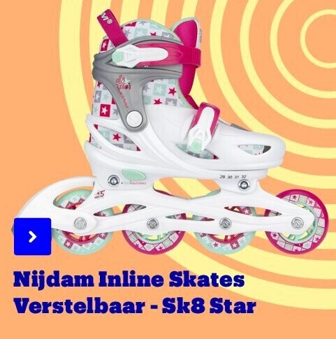 Nijdam Inline Skates Verstelbaar - Sk8 Star